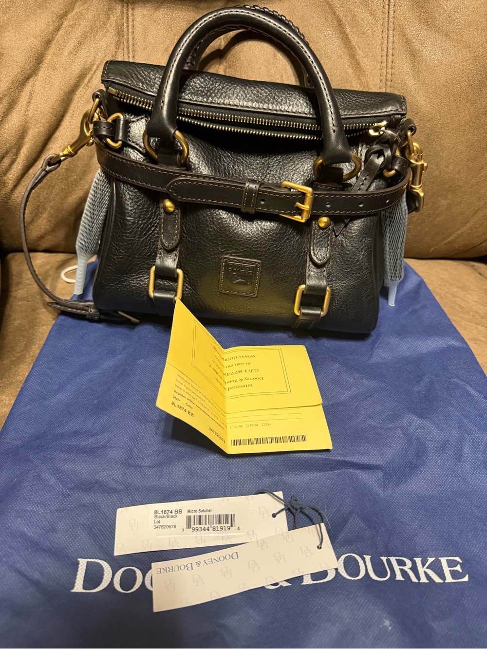 Florentine Micro Satchel in Black